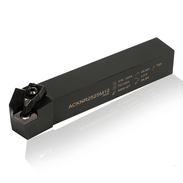 Sandhog Tungsten Carbide Insert CNC Lathe Machining Indexable External Turning Tool Holder ACKNR2525M12