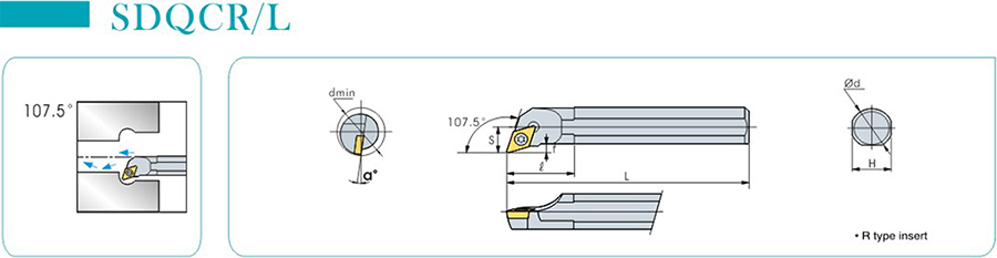 CNC Lathe boring bar S16Q